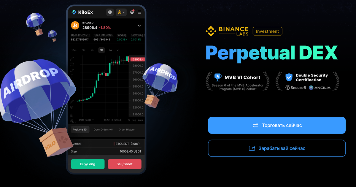 Airdrop от KiloEx. Подробный гайд. — Teletype