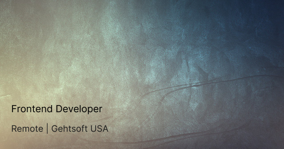 Frontend Developer — Teletype
