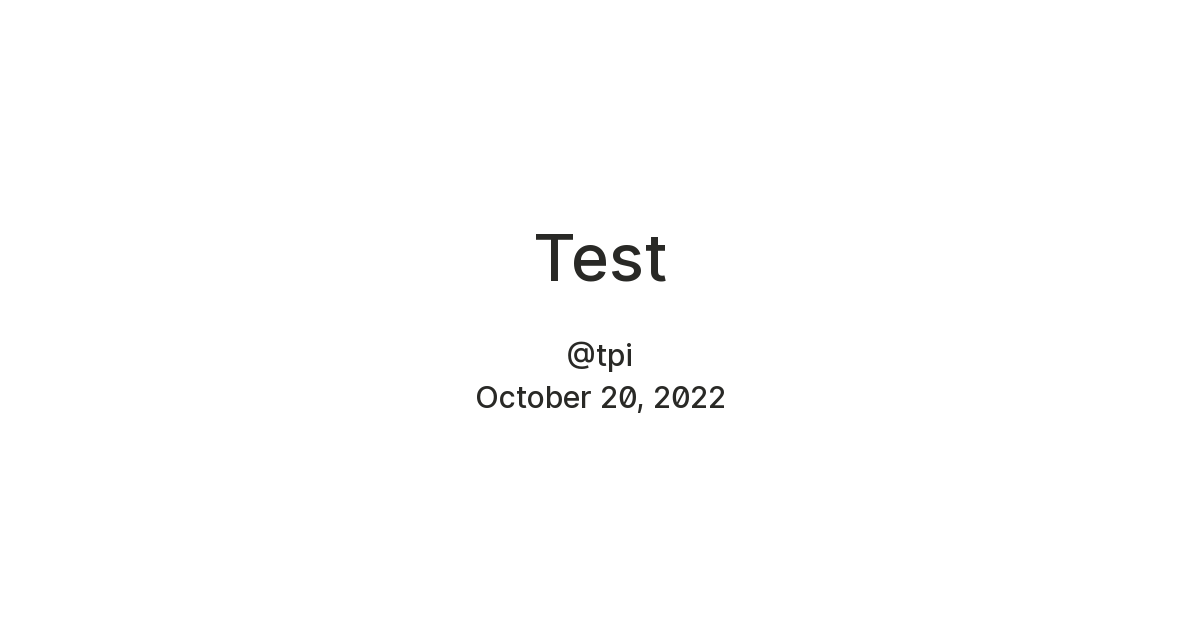 Test — Teletype