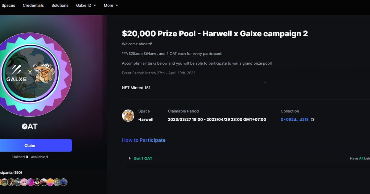 Забираем free NFT с будущим Airdrop на Aptos от проекта Harwell — Teletype
