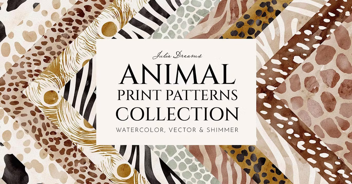 Animal Print Seamless Patterns Cheetah Zebra — Teletype
