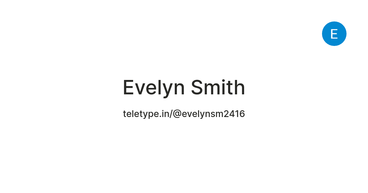 Evelyn Smith — Teletype