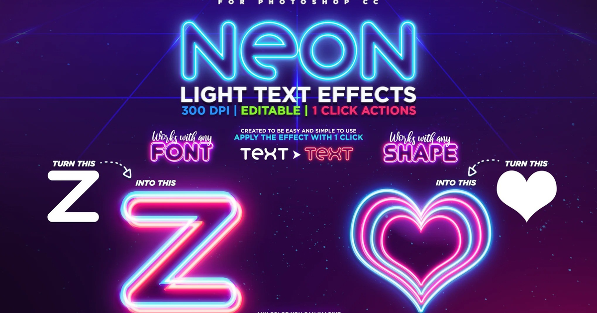Neon Light Text Effect — Teletype