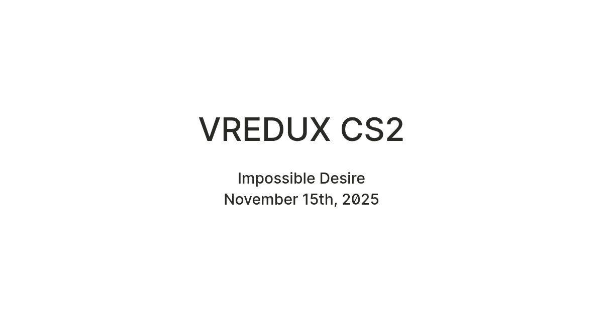 VREDUX CS2 — Teletype