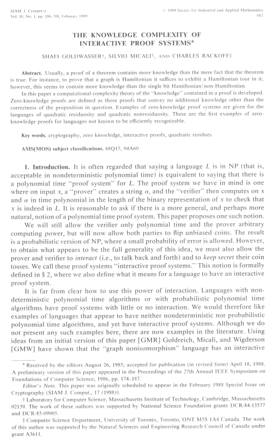 Aleo I ZeroKnowledge Proofs — Teletype
