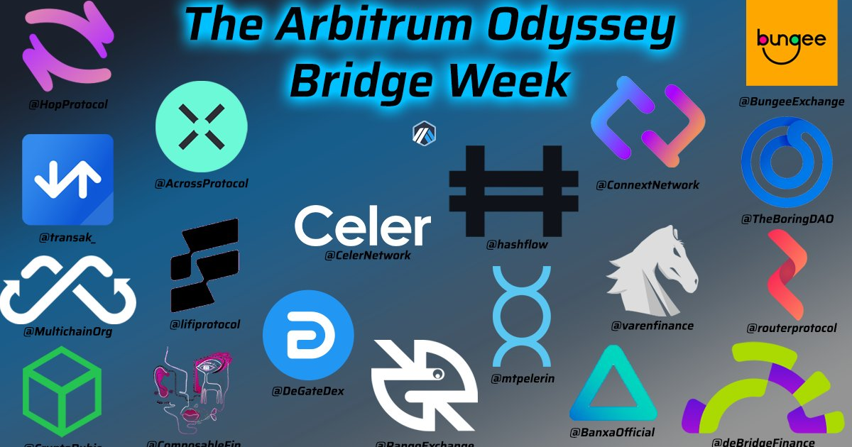 Первая неделя Arbitrum Odyssey Мосты 21.06-28.06 — Teletype
