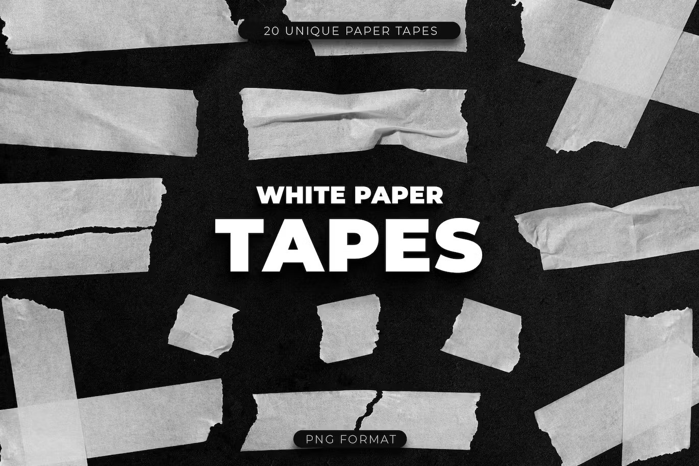 20 White Paper Tape Overlays — Teletype
