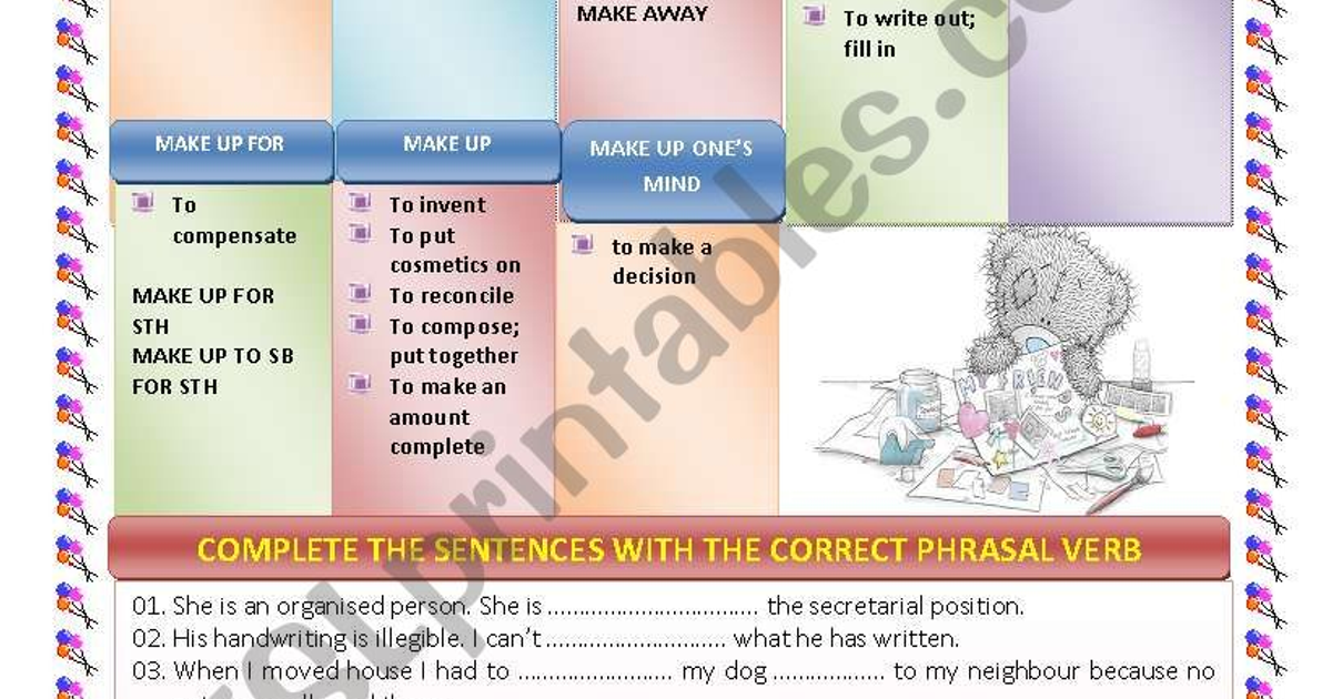 Lesson 63. Phrasal verbs. To make. — Teletype