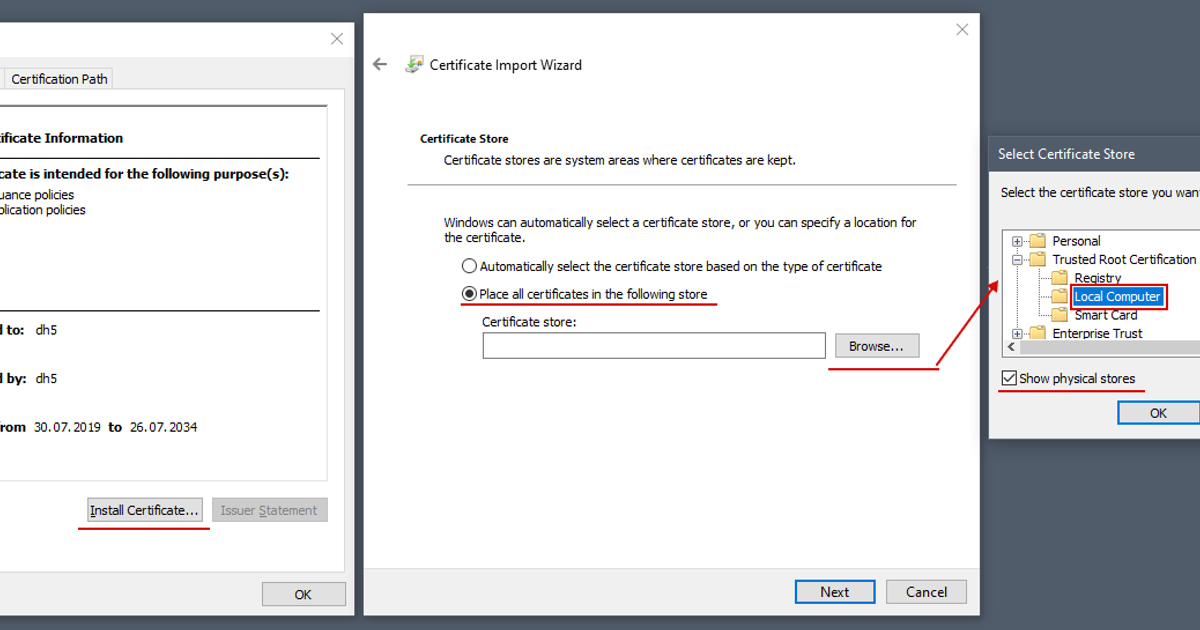 Import cert. Сертификат Windows. SSL сертификат. Сертификат SSL виндовс. Сертификат Windows 10.