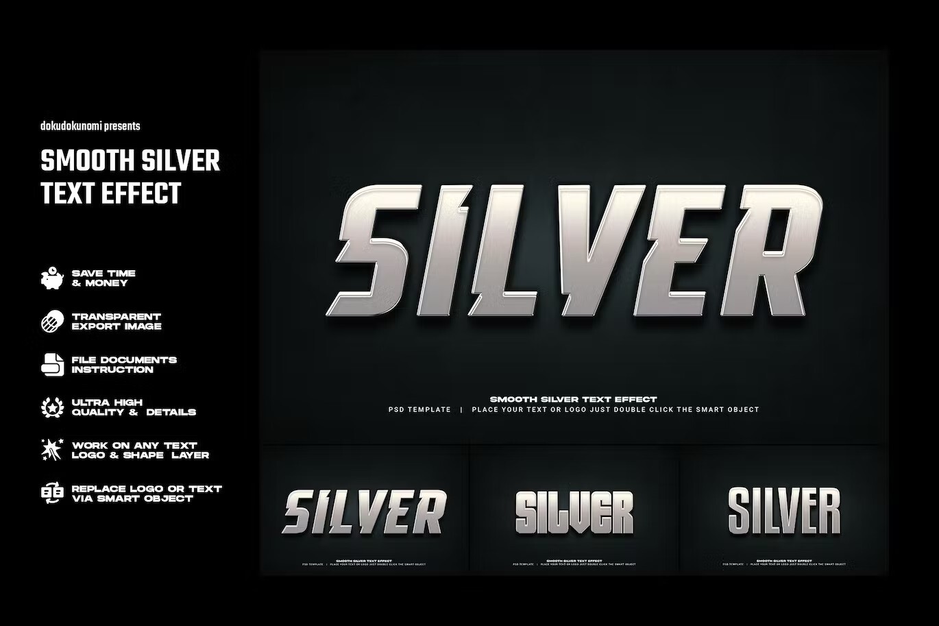 Smooth Silver text effect — Teletype