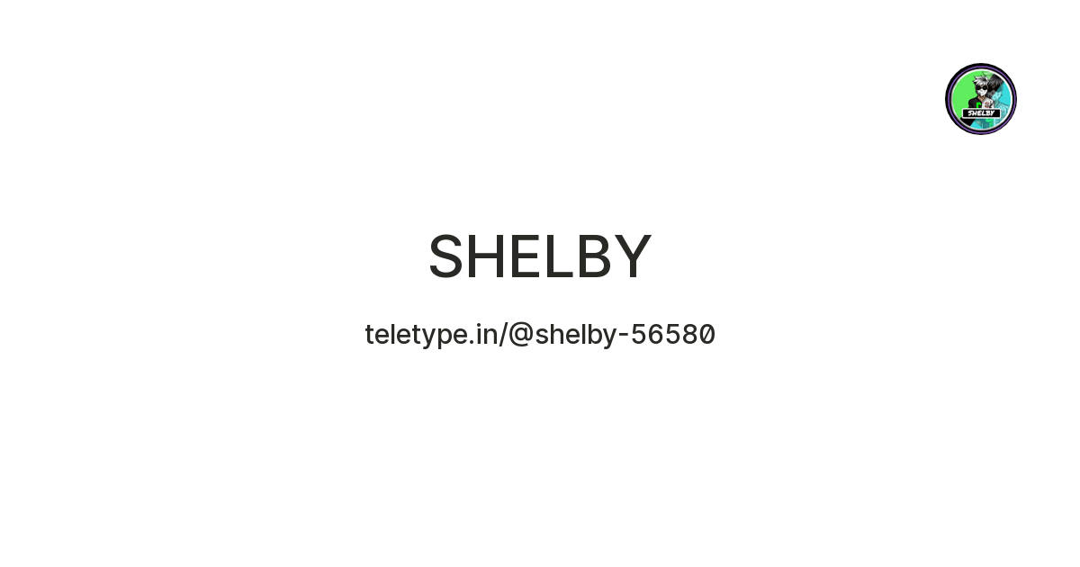 SHELBY — Teletype